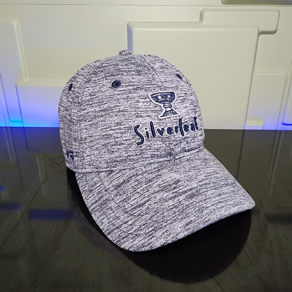 Silverleaf CC Golf Hat Mens Unstructured Space Dye Embroidered Strapback EUC